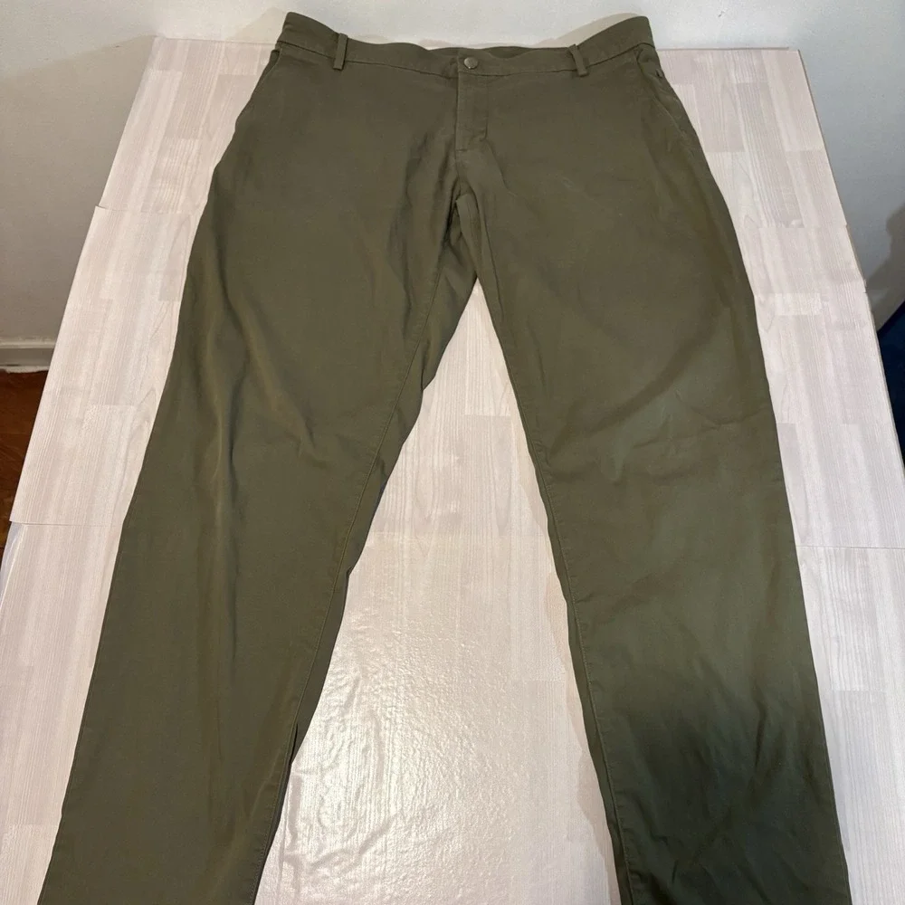 Birddogs Pants Mens 36x36 Green Boomstick Unlined Chino Stretch Golf Performance